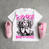 Triple Pink Dunk DopeSkill T-Shirt Build in Silence Graphic