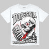 Dunk Panda White Black DopeSkill Oversize Print T-Shirt Built From Nothing Graphic Streetwear - White