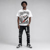 Dunk Panda White Black DopeSkill Oversize Print T-Shirt Built From Nothing Graphic