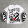Dunk Panda White Black DopeSkill Oversize Print T-Shirt Built From Nothing Graphic