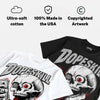 Dunk Panda White Black DopeSkill Oversize Print T-Shirt Built From Nothing Graphic