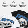 Black University Blue 5s DopeSkill Oversize Print T-Shirt Built From Nothing Graphic