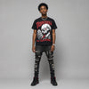 Bloodline 12s DopeSkill Oversize Print T-Shirt Built From Nothing Graphic