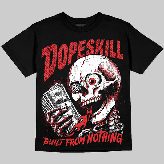 Jordan 13 Chicago DopeSkill Oversize Print T-Shirt Built From Nothing Graphic Streetwear - Black