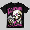 Jordan 4 Comic DopeSkill Oversize Print T-Shirt Built From Nothing Graphic Streetwear - Black
