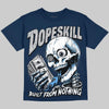 Jordan 13 Flint DopeSkill Oversize Print T-Shirt Built From Nothing Graphic Streetwear - Navy