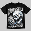 Jordan 6 Oreo DopeSkill Oversize Print T-Shirt Built From Nothing Graphic Streetwear - Black