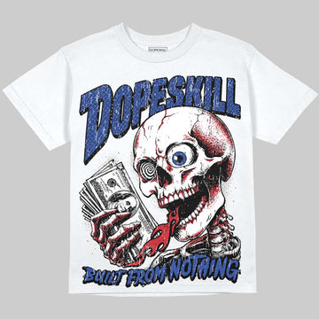 Jordan 4 Rare Air DopeSkill Oversize Print T-Shirt Built From Nothing Graphic Streetwear - White