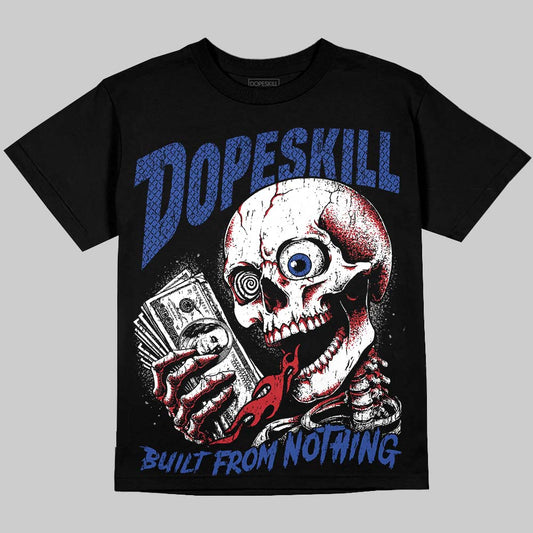 Jordan 4 Rare Air DopeSkill Oversize Print T-Shirt Built From Nothing Graphic Streetwear - Black