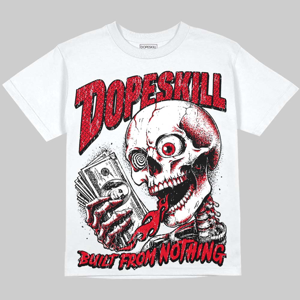 Jordan 9 Space Jam DopeSkill Oversize Print T-Shirt Built From Nothing Graphic Streetwear - White