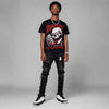 Space Jam 9s DopeSkill Oversize Print T-Shirt Built From Nothing Graphic