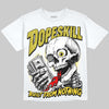 Jordan 4 Thunder DopeSkill Oversize Print T-Shirt Built From Nothing Graphic Streetwear - White