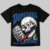 Jordan 3 True Blue DopeSkill Oversize Print T-Shirt Built From Nothing Graphic Streetwear - Black