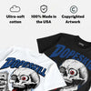True Blue 3s DopeSkill Oversize Print T-Shirt Built From Nothing Graphic