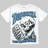 Jordan 11 University Blue DopeSkill Oversize Print T-Shirt Built From Nothing Graphic Streetwear - White