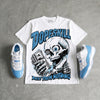 UNC 11s DopeSkill Oversize Print T-Shirt Built From Nothing Graphic