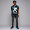 University Blue 14s DopeSkill Oversize Print T-Shirt Built From Nothing Graphic