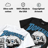 University Blue 14s DopeSkill Oversize Print T-Shirt Built From Nothing Graphic