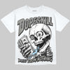 Jordan 5 White Metallic DopeSkill Oversize Print T-Shirt Built From Nothing Graphic Streetwear - White