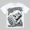 Jordan 5 Wolf Grey DopeSkill Oversize Print T-Shirt Built From Nothing Graphic Streetwear - White