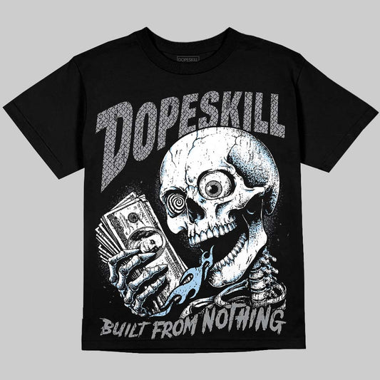 Jordan 5 Wolf Grey DopeSkill Oversize Print T-Shirt Built From Nothing Graphic Streetwear - Black