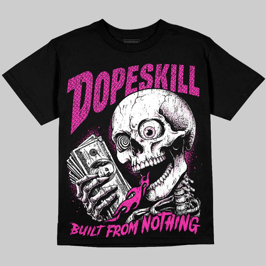 Dunk Triple Pink DopeSkill Oversize Print T-Shirt Built From Nothing Graphic Streetwear - Black