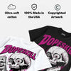Triple Pink Dunk DopeSkill Oversize Print T-Shirt Built From Nothing Graphic