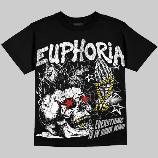 Dunk Panda White Black DopeSkill Oversize Print T-Shirt Euphoria Graphic Streetwear - Black