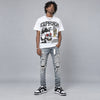 Dunk Panda White Black DopeSkill Oversize Print T-Shirt Euphoria Graphic