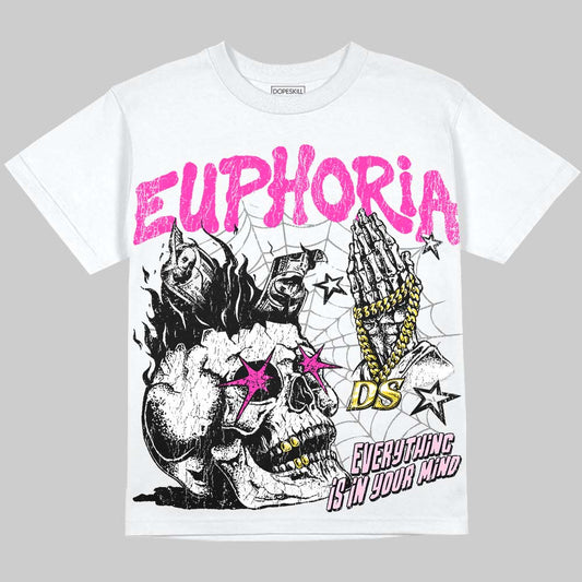 Dunk Triple Pink DopeSkill Oversize Print T-Shirt Euphoria Graphic Streetwear - White