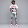 Triple Pink Dunk DopeSkill Oversize Print T-Shirt Euphoria Graphic