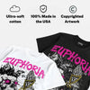 Triple Pink Dunk DopeSkill Oversize Print T-Shirt Euphoria Graphic