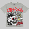 Jordan 4 Bred DopeSkill Oversize Print T-Shirt Euphoria Graphic Streetwear - Grey