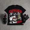 Bred 4s DopeSkill Oversize Print T-Shirt Euphoria Graphic