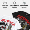 Bred 4s DopeSkill Oversize Print T-Shirt Euphoria Graphic