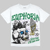 Jordan 12 Bucks DopeSkill Oversize Print T-Shirt Euphoria Graphic Streetwear - White