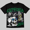 Jordan 12 Bucks DopeSkill Oversize Print T-Shirt Euphoria Graphic Streetwear - Black