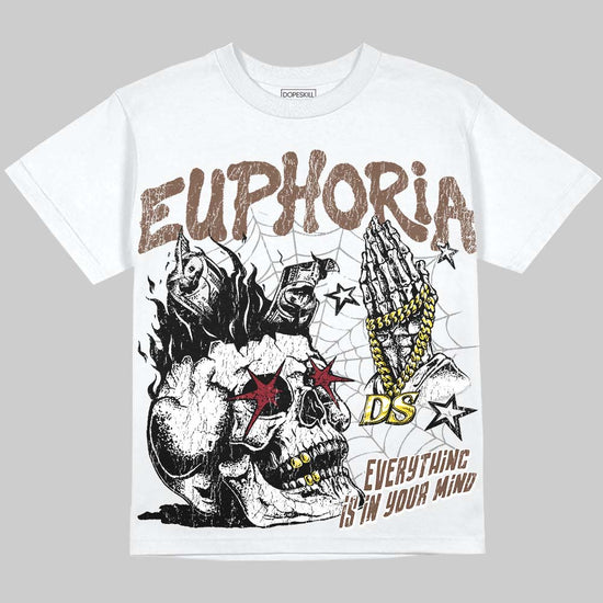 Jordan 12 Fireside DopeSkill Oversize Print T-Shirt Euphoria Graphic Streetwear - White