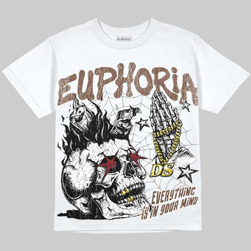 Jordan 12 Fireside DopeSkill Oversize Print T-Shirt Euphoria Graphic Streetwear - White