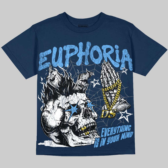 Jordan 13 Flint DopeSkill Oversize Print T-Shirt Euphoria Graphic Streetwear - navy