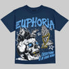 Jordan 13 Flint DopeSkill Oversize Print T-Shirt Euphoria Graphic Streetwear - navy
