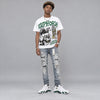 Forest Green 14s DopeSkill Oversize Print T-Shirt Euphoria Graphic
