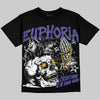 Jordan 4 Lakers DopeSkill Oversize Print T-Shirt Euphoria Graphic Streetwear - Black