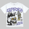 Jordan 4 Lakers DopeSkill Oversize Print T-Shirt Euphoria Graphic Streetwear - White