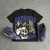 Lakers 4s DopeSkill Oversize Print T-Shirt Euphoria Graphic
