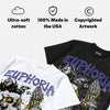 Lakers 4s DopeSkill Oversize Print T-Shirt Euphoria Graphic