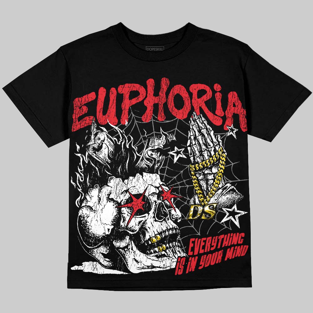 Jordan 9 Space Jam DopeSkill Oversize Print T-Shirt Euphoria Graphic Streetwear - Black