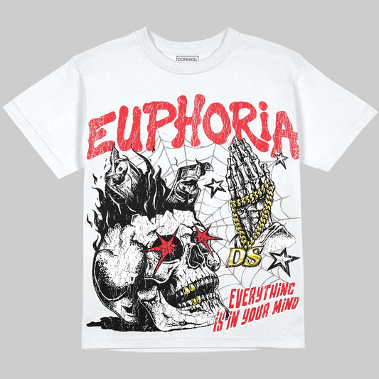 Jordan 9 Space Jam DopeSkill Oversize Print T-Shirt Euphoria Graphic Streetwear - White