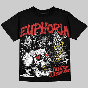 Jordan 4 Toro Bravo DopeSkill Oversize Print T-Shirt Euphoria Graphic Streetwear - Black