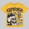Jordan 4 Tour Yellow DopeSkill Oversize Print T-Shirt Euphoria Graphic Streetwear - Mustard